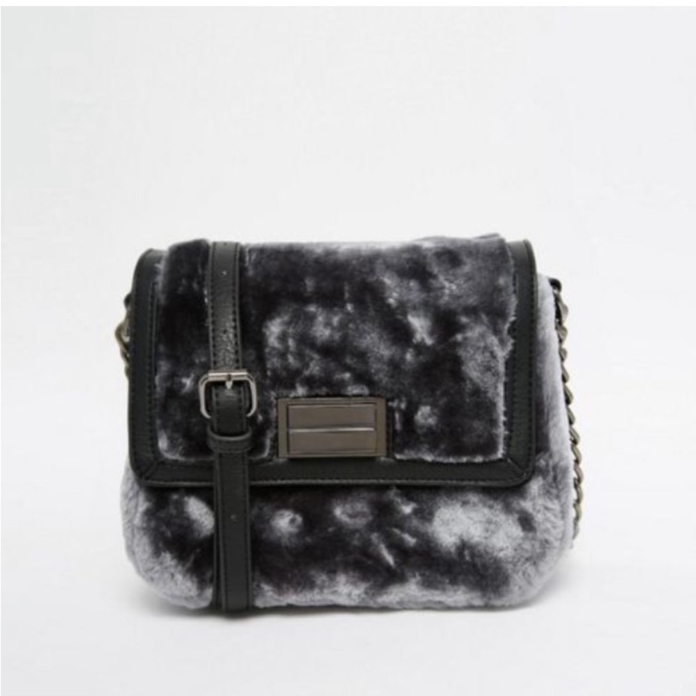 French Connection fur crossbody for fall / winter time